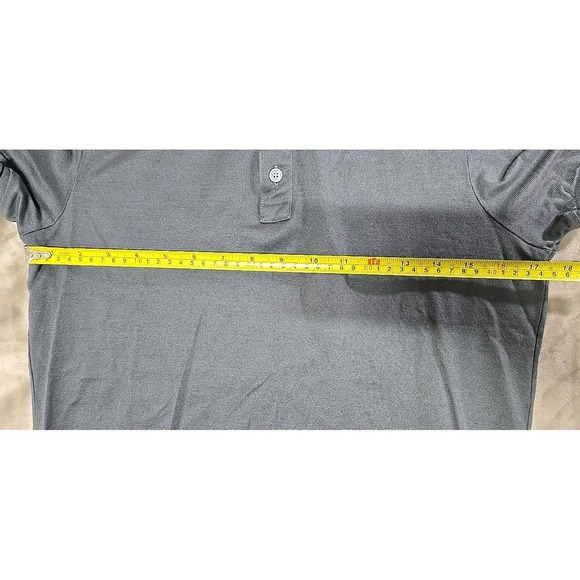 NWOT Salvatore Ferragamo Mens Gray Polo Gancini Neck Logo Sz Small shirt - Picture 8 of 10